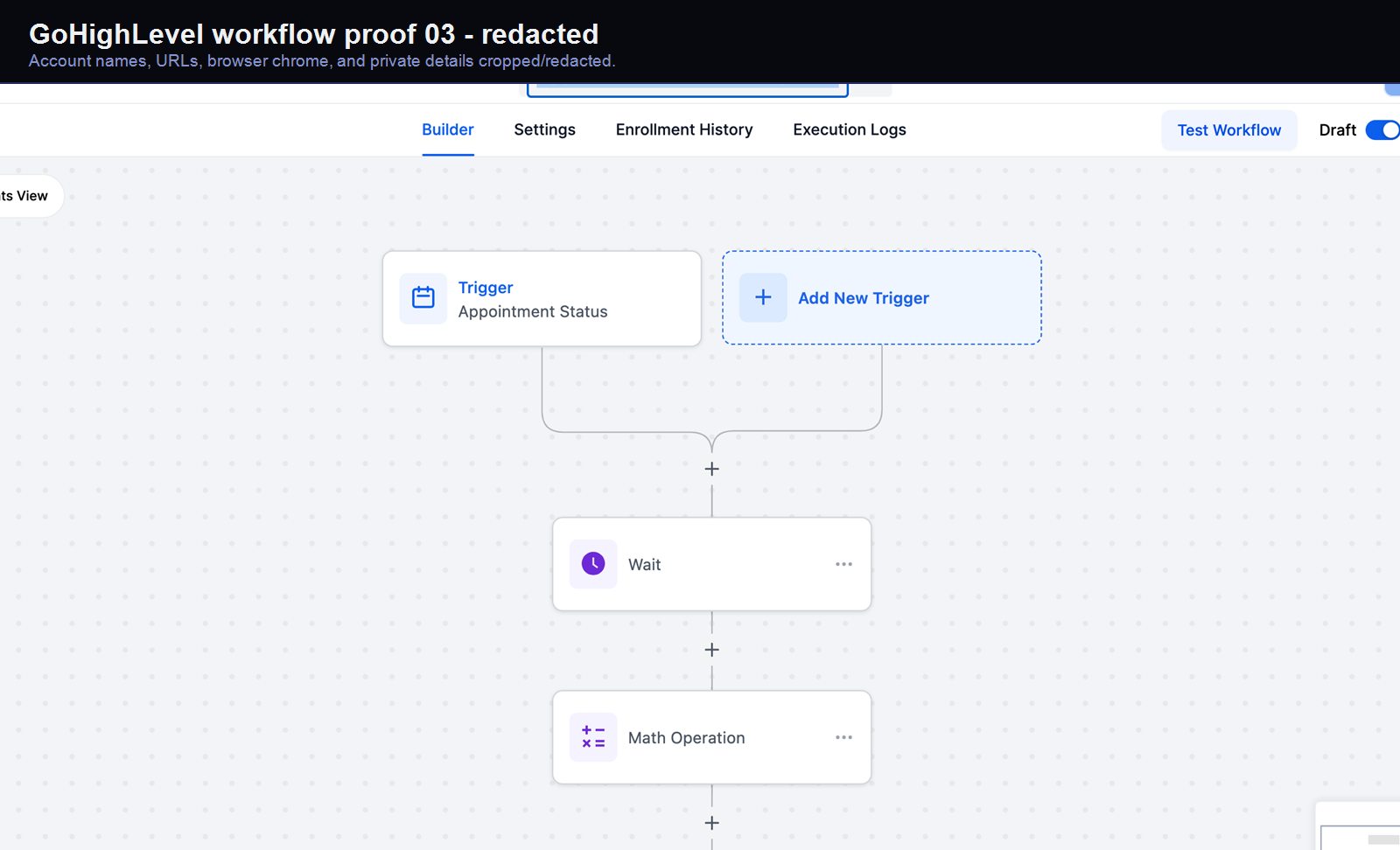 GoHighLevel appointment automation screenshot 03