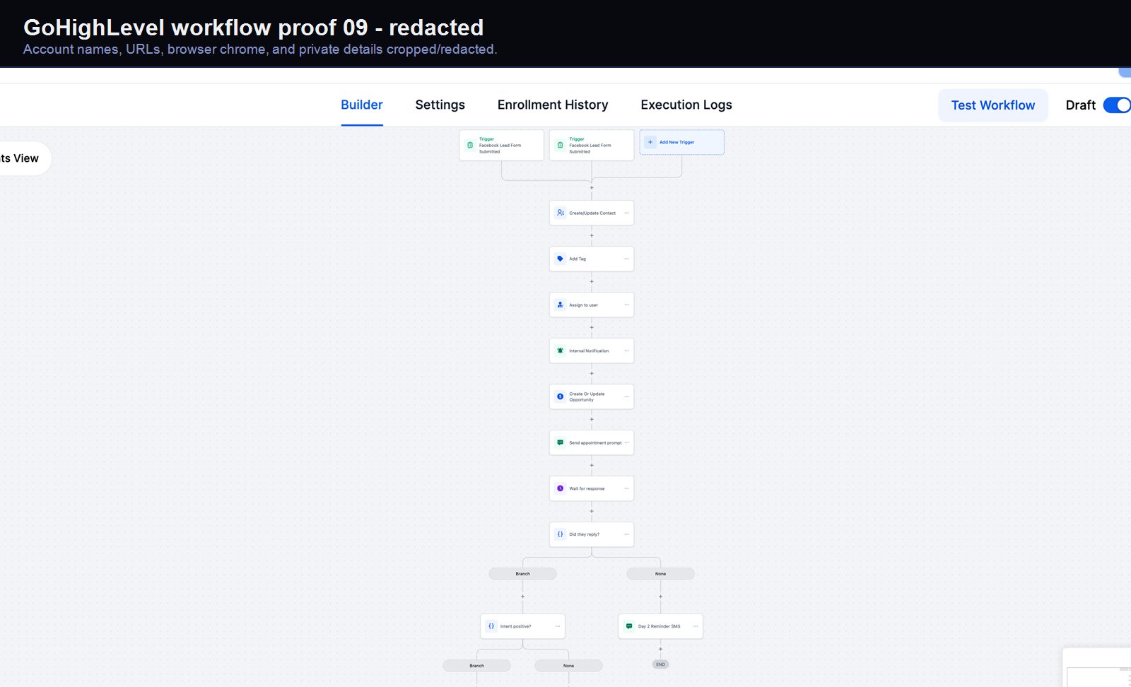GoHighLevel appointment automation screenshot 09